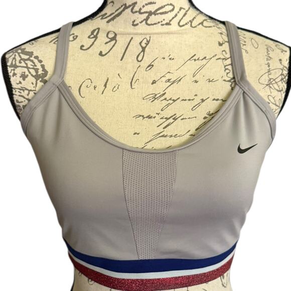 Nike Gray Indy Icon Clash Dri Fit Gym Sports Bra Size Large - Picture 1 of 4